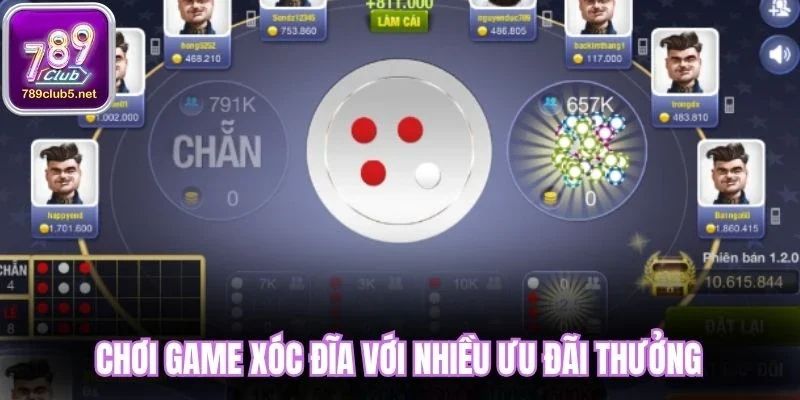 Chơi game xóc đĩa với nhiều ưu đãi thưởng