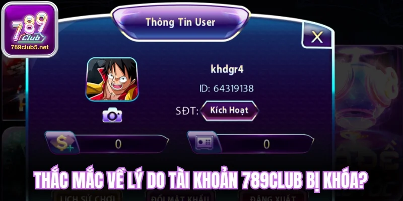 Thắc mắc về lý do tài khoản bị khóa?